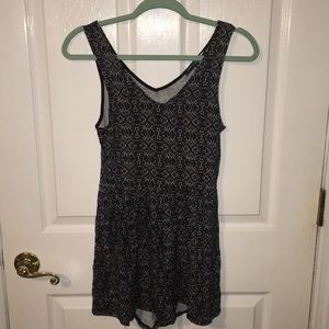 Black and white romper